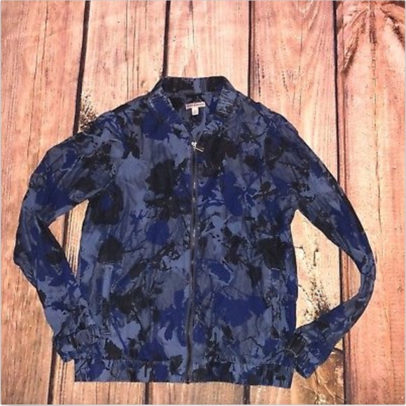 Juicy Couture Jackets & Blazers - Juicy Couture zip up Blue Fatigue bomber jacket